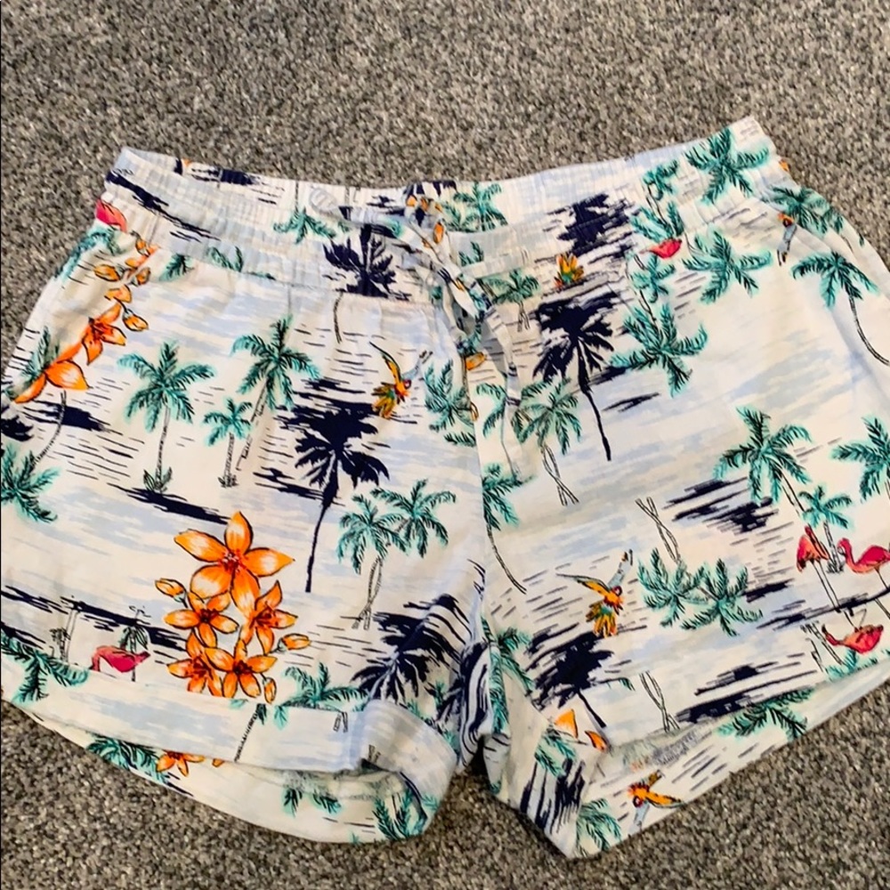 Old navy print linen shorts